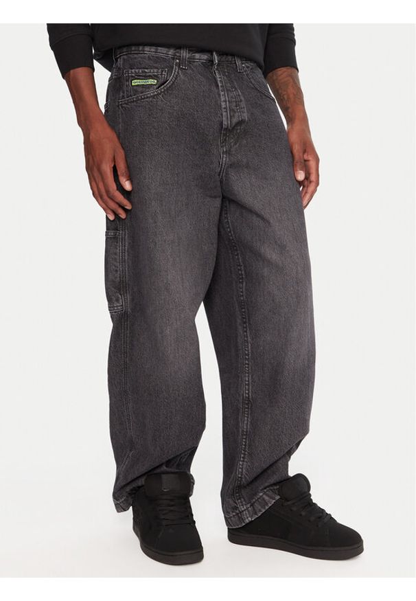 DC Jeansy Worker Carpenter Bac EDYDP03432 Czarny Baggy Fit. Kolor: czarny