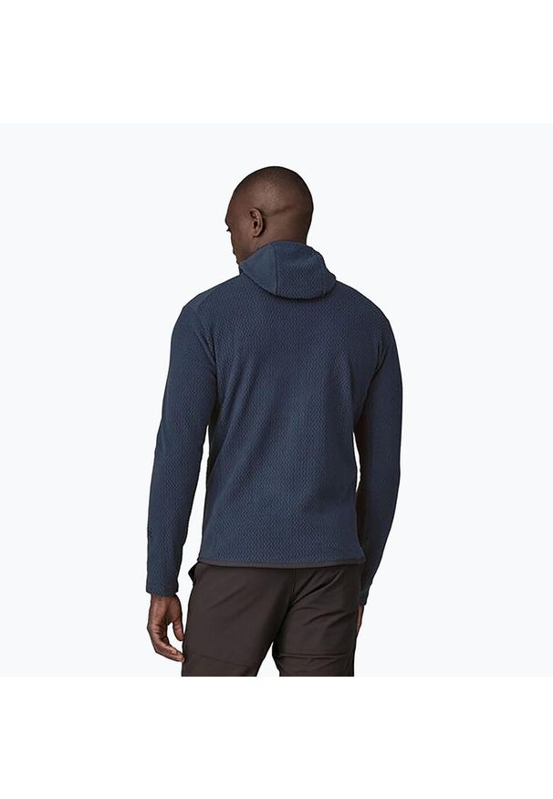 Bluza trekkingowa męska Patagonia R1 Air Full-Zip. Kolor: niebieski