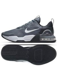 Buty treningowe męskie Nike Air Max Alpha Trainer 5. Zapięcie: sznurówki. Kolor: szary. Materiał: materiał, syntetyk, tkanina. Szerokość cholewki: normalna. Model: Nike Air Max