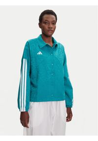 Adidas - adidas Kurtka przejściowa Tiro x Common Goal Coaches JL9204 Turkusowy Loose Fit. Kolor: turkusowy. Materiał: syntetyk