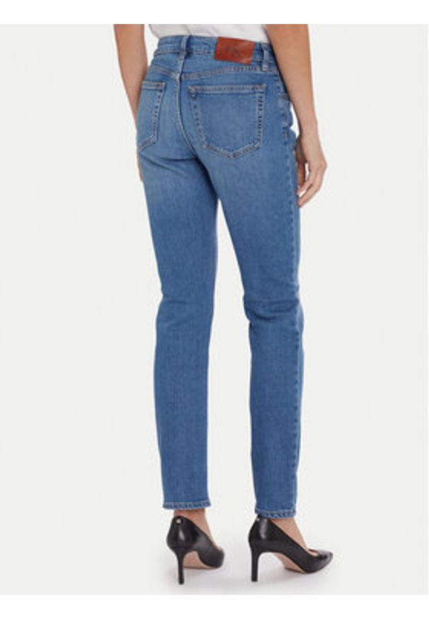 Calvin Klein Jeans Jeansy LV047C779G Niebieski Slim Fit. Kolor: niebieski