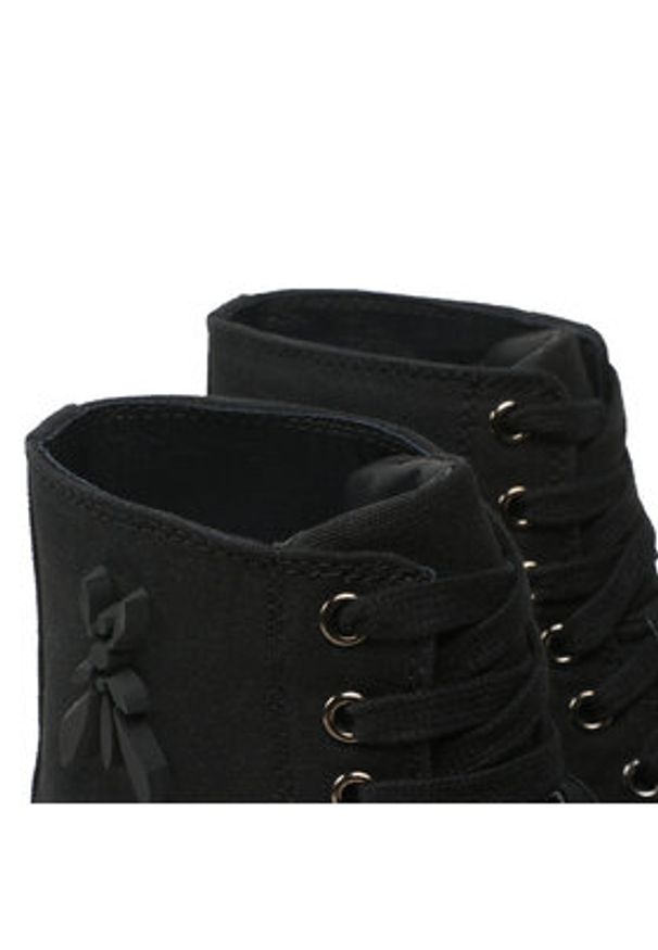 Patrizia Pepe Trzewiki 8Z0001/A040-X1SZ Czarny. Kolor: czarny. Materiał: materiał