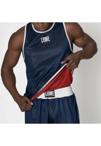 Koszulka treningowa męska LEONE 1947 Double Face Boxing Singlet. Kolor: niebieski, wielokolorowy