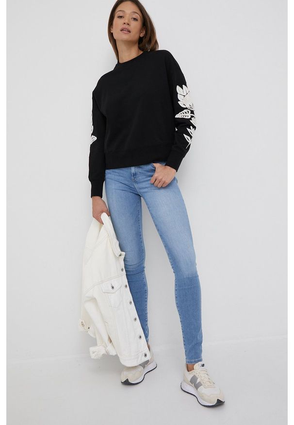 TOMMY HILFIGER - Tommy Hilfiger jeansy HARLEM damskie high waist. Stan: podwyższony. Kolor: niebieski