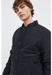 Abercrombie & Fitch kurtka męska kolor czarny przejściowa oversize. Kolor: czarny. Materiał: poliester. Długość: długie #5