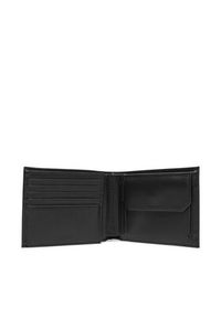 Calvin Klein Portfel męski Ck Smooth Billfold W/ Coin Walle LV04D1105G Czarny. Kolor: czarny. Materiał: skóra