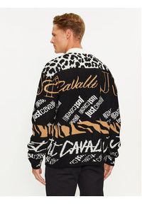 Just Cavalli Sweter 75OAFM08 Kolorowy Regular Fit. Materiał: syntetyk. Wzór: kolorowy #4