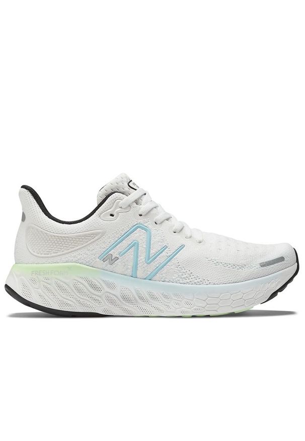 Buty New Balance Fresh Foam 1080 v12 W108012N - białe. Kolor: biały. Materiał: materiał, syntetyk, guma. Szerokość cholewki: normalna. Sport: fitness, bieganie