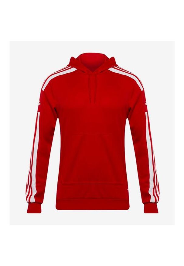 Adidas - Bluza piłkarska męska adidas Squadra 21 Sweat Hoody. Kolor: czerwony, biały, wielokolorowy. Sport: piłka nożna