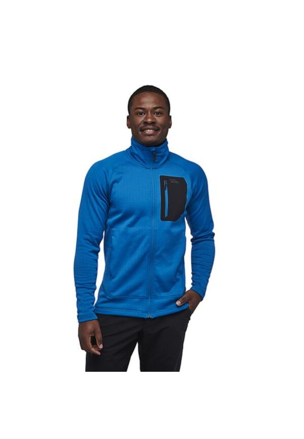Bluza bez kaptura Męska Black Diamond Factor Jacket. Typ kołnierza: bez kaptura. Kolor: niebieski