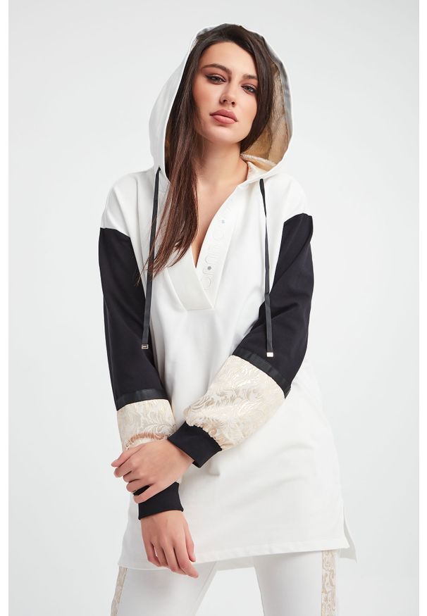 Liu Jo Sport - Bluza LIU JO SPORT. Typ kołnierza: kaptur. Wzór: haft, aplikacja. Styl: sportowy