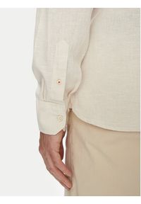 Mustang Koszula Yuma 1016469 Beżowy Regular Fit. Kolor: beżowy. Materiał: len, bawełna #3