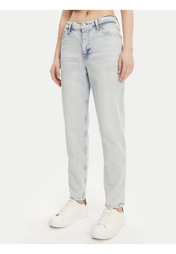 Calvin Klein Jeans Jeansy J20J225139 Niebieski Mom Fit. Kolor: niebieski