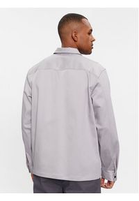 Calvin Klein Koszula Cotton 3D Pockets Overshirt K10K112356 Szary Regular Fit. Kolor: szary. Materiał: syntetyk