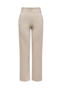 only - ONLY Spodnie materiałowe Poptrash 15341829 Beżowy Straight Fit. Kolor: beżowy. Materiał: syntetyk #3