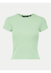 Vero Moda T-Shirt Chloe 10306894 Zielony Tight Fit. Kolor: zielony. Materiał: bawełna