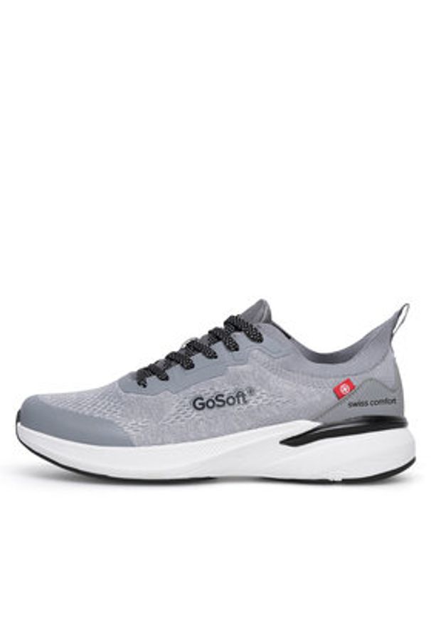Go Soft Sneakersy MP-12 Szary. Kolor: szary. Materiał: materiał