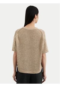 Marc O'Polo Sweter M03 5136 62059 Beżowy Relaxed Fit. Typ kołnierza: polo. Kolor: beżowy. Materiał: bawełna, syntetyk #3