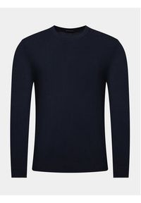 Sisley Sweter 10F2S1C78 Granatowy Slim Fit. Kolor: niebieski. Materiał: bawełna #6