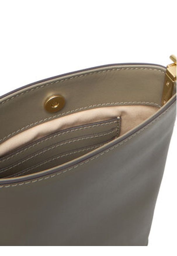 Pinko - PINKO Torebka Flat Satchel AI 25-26 PCPL 105352 A0QO Szary. Kolor: szary. Materiał: skórzane