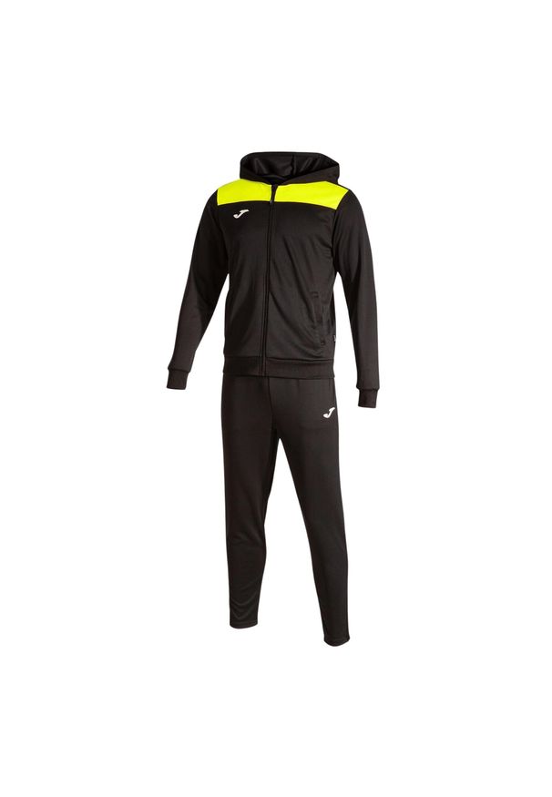 Dres Joma Phoenix II. Kolor: czarny, żółty, pomarańczowy, wielokolorowy. Materiał: dresówka. Sport: piłka nożna, fitness