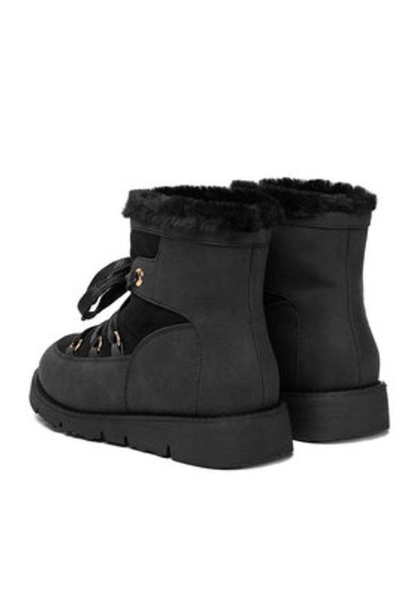 DeeZee Śniegowce 17125-1-BLACK PU Czarny. Kolor: czarny. Materiał: syntetyk, materiał