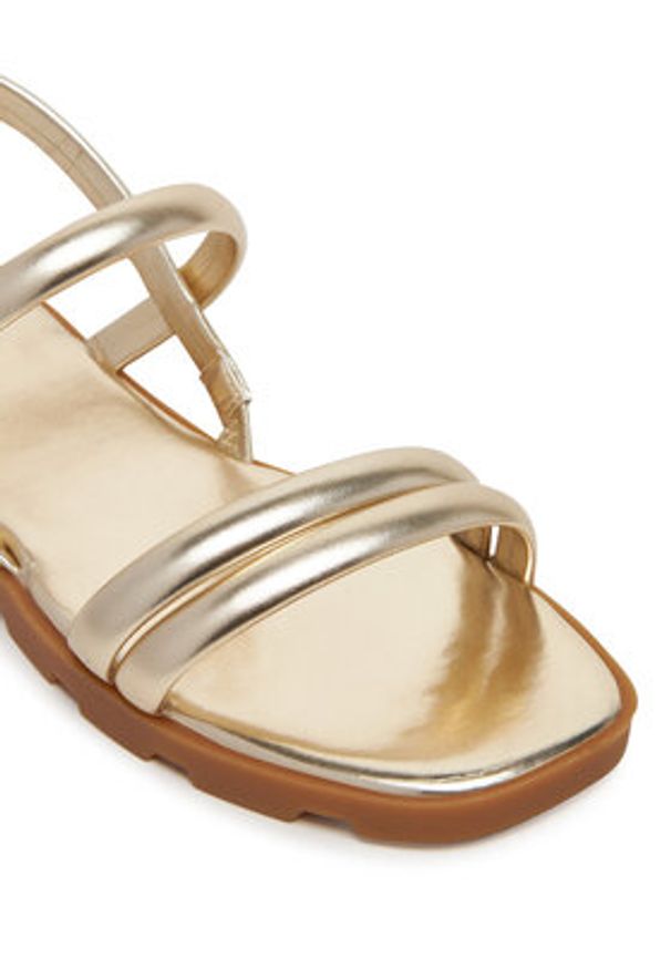 Aldo Sandały Narine 14003463 Złoty. Kolor: złoty. Materiał: skóra