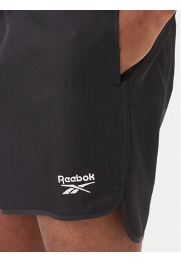 Reebok Szorty kąpielowe Best RK25557CCM Czarny Regular Fit. Kolor: czarny. Materiał: syntetyk