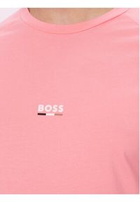 BOSS T-Shirt 50517970 Różowy jasny Slim Fit. Kolor: różowy. Materiał: bawełna #2