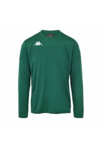 Jersey Kappa Dovol. Kolor: zielony. Materiał: jersey. Długość rękawa: długi rękaw. Sport: fitness