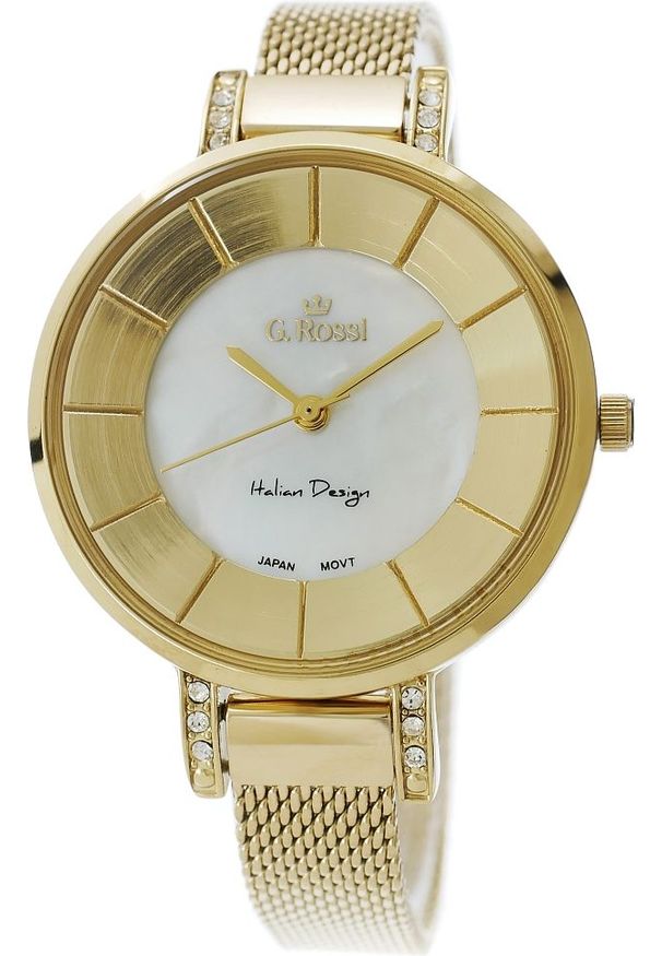 Zegarek Gino Rossi damski Nowima złoty (10571-3D1). Kolor: złoty