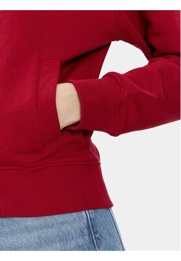 Wrangler Bluza 112351962 Czerwony Regular Fit. Kolor: czerwony. Materiał: bawełna