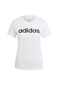 Adidas - Koszulka damska adidas Loungewaer Essentials GL0768. Materiał: dzianina, bawełna, dresówka. Wzór: gładki #3