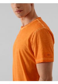 outhorn - T-shirt gładki męski. Materiał: jersey, materiał, bawełna. Wzór: gładki. Styl: sportowy #2