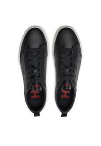 Hugo Sneakersy Morrie 50531398 10267291 01 Czarny. Kolor: czarny. Materiał: skóra