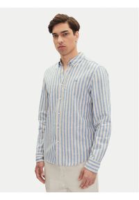 Mustang Koszula Rawlins 1016249 Błękitny Slim Fit. Kolor: niebieski. Materiał: bawełna