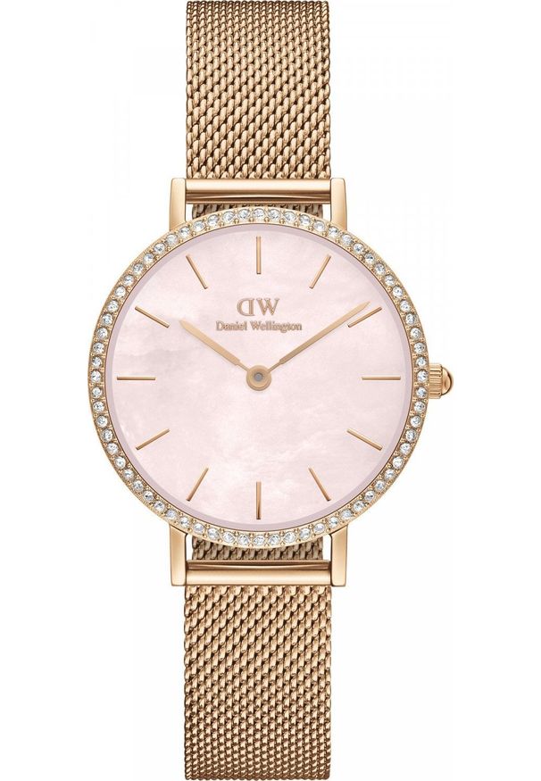 Zegarek Daniel Wellington Zegarek damski Daniel Wellington DW00100663 różowe złoto. Kolor: złoty, wielokolorowy, różowy