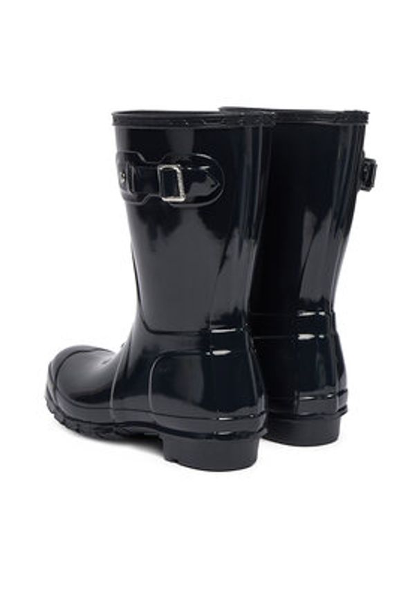 Hunter Kalosze Org Short Gloss WFS1000RGL Granatowy. Kolor: niebieski. Materiał: kauczuk