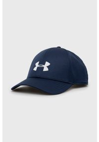 Under Armour czapka kolor granatowy gładka 1369781-001. Kolor: niebieski. Wzór: gładki