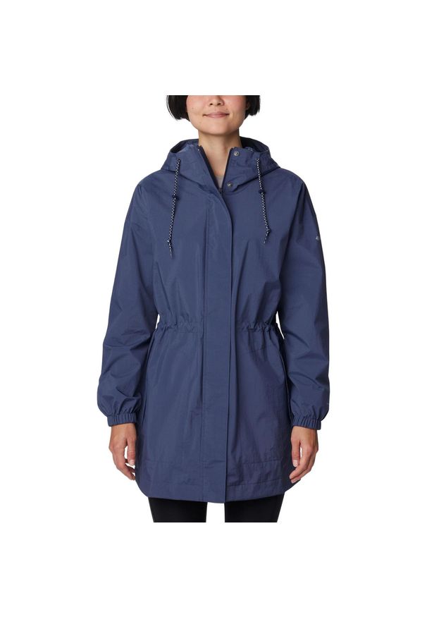 columbia - Płaszcz przeciwdeszczowy damski Columbia Splash Side. Kolor: niebieski. Materiał: nylon