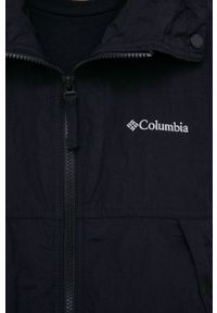 columbia - Columbia wiatrówka Paracutie kolor czarny przejściowa oversize. Kolor: czarny. Materiał: materiał