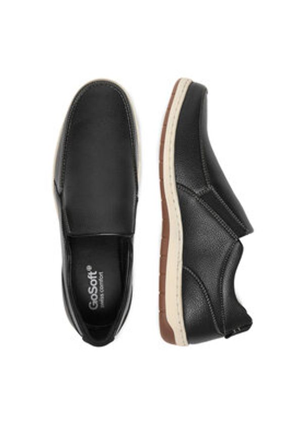 Go Soft Półbuty CEO-ROSS-01 MI25 Czarny. Kolor: czarny. Materiał: materiał
