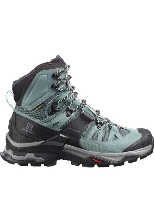 salomon - Buty trekkingowe damskie Salomon Trekkingowe Quest 4 Gtx Gore-tex. Wysokość cholewki: za kostkę. Kolor: wielokolorowy. Materiał: materiał, skóra, tkanina. Szerokość cholewki: normalna