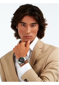 Maserati Zestaw zegarek i bransoletka Competizione Diver Chronograph Gift SET R8873600001 Srebrny. Kolor: srebrny #7