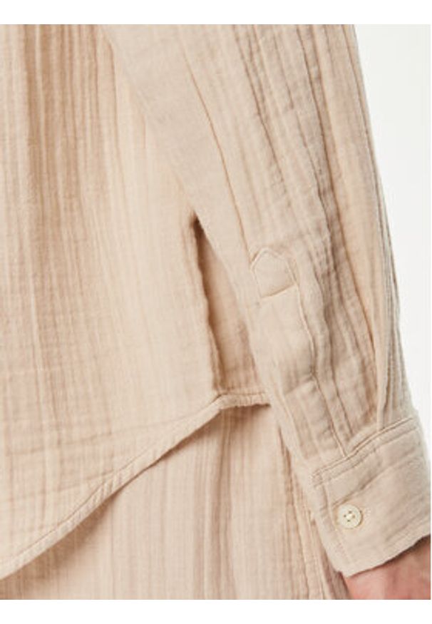 GAP - Gap Koszula 885282-04 Beżowy Relaxed Fit. Kolor: beżowy. Materiał: bawełna