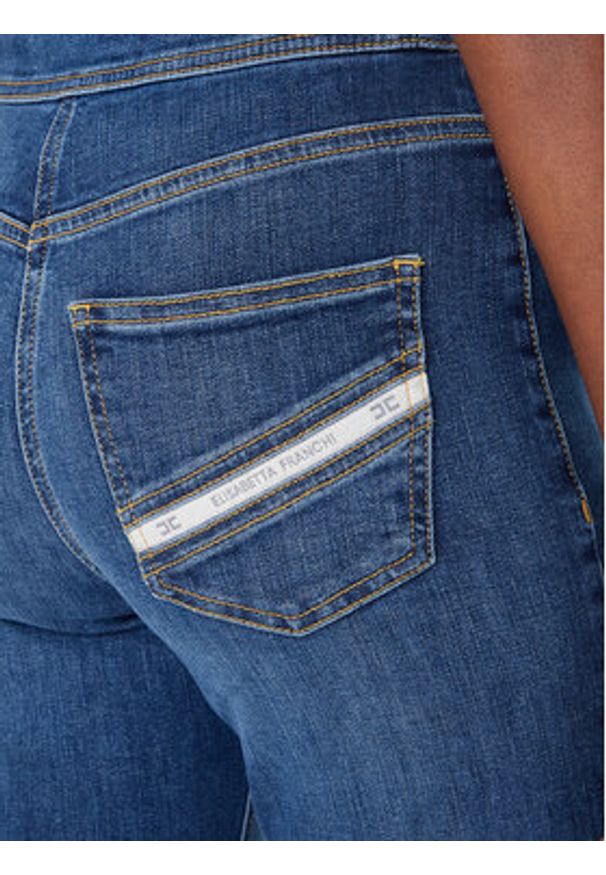 Elisabetta Franchi Jeansy PJ-19D-61E2 Niebieski Regular Fit. Kolor: niebieski