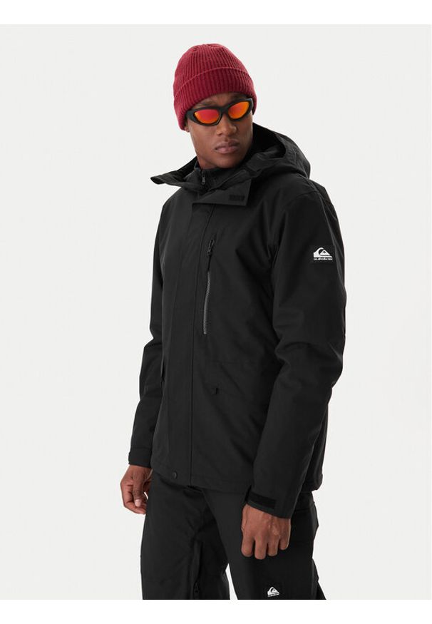 Quiksilver Kurtka narciarska Mission Solid EQYTJ03523 Czarny Regular Fit. Kolor: czarny. Materiał: syntetyk. Sport: narciarstwo