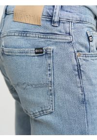 Big-Star - Spodnie jeans męskie skinny Owen 210. Okazja: na spotkanie biznesowe. Kolor: niebieski. Styl: biznesowy #5