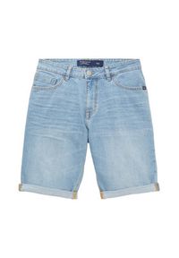 Tom Tailor Szorty jeansowe 1035653 Błękitny Regular Fit. Kolor: niebieski. Materiał: bawełna