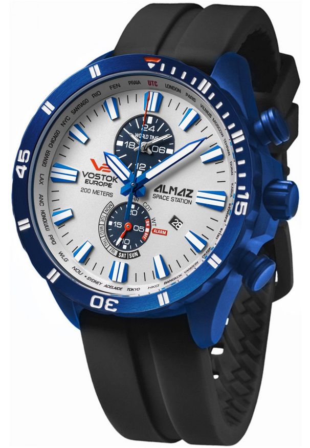 Zegarek męski Vostok Europe YM8J-320D657S czarny. Kolor: czarny